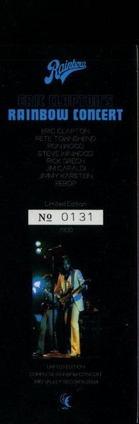 Eric Clapton Rainbow Concert 1973 [box left]